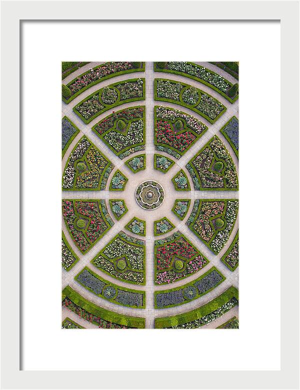 Topdown View Of A Botanical Garden