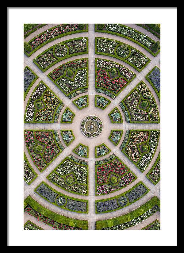 Topdown View Of A Botanical Garden