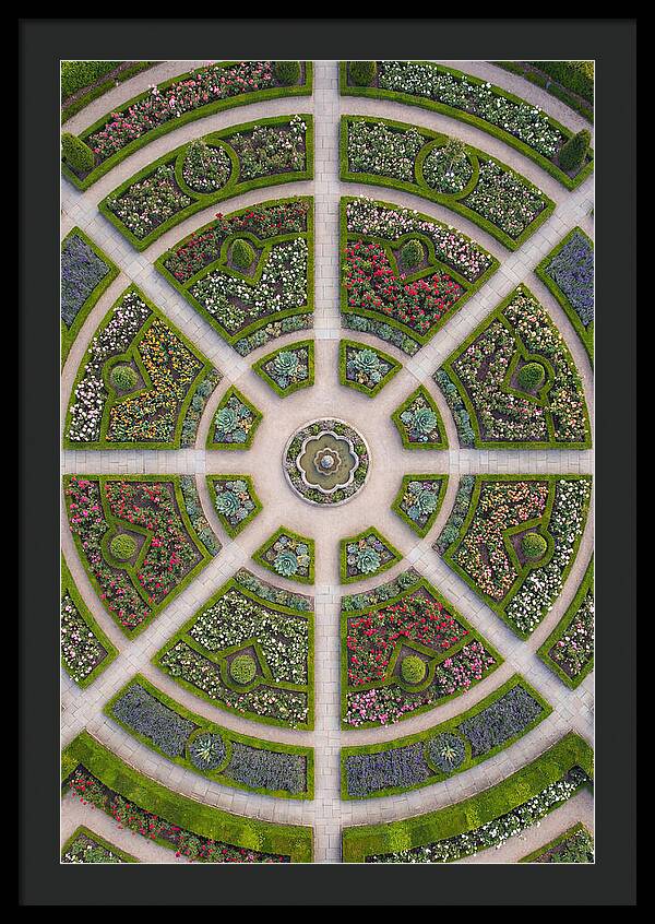 Topdown View Of A Botanical Garden