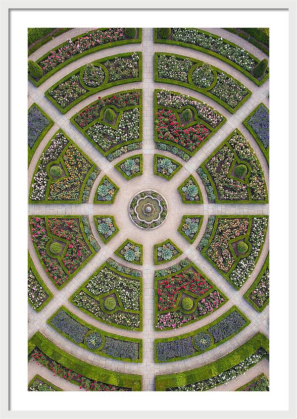 Topdown View Of A Botanical Garden