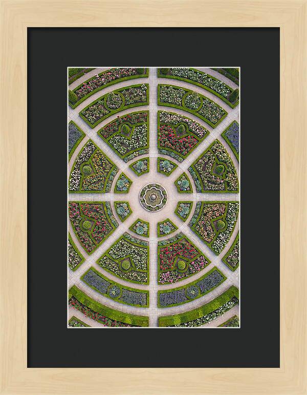 Topdown View Of A Botanical Garden