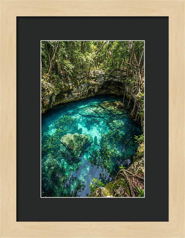 Topdown View Of A Cenote