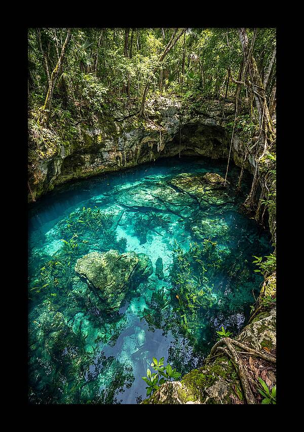 Topdown View Of A Cenote