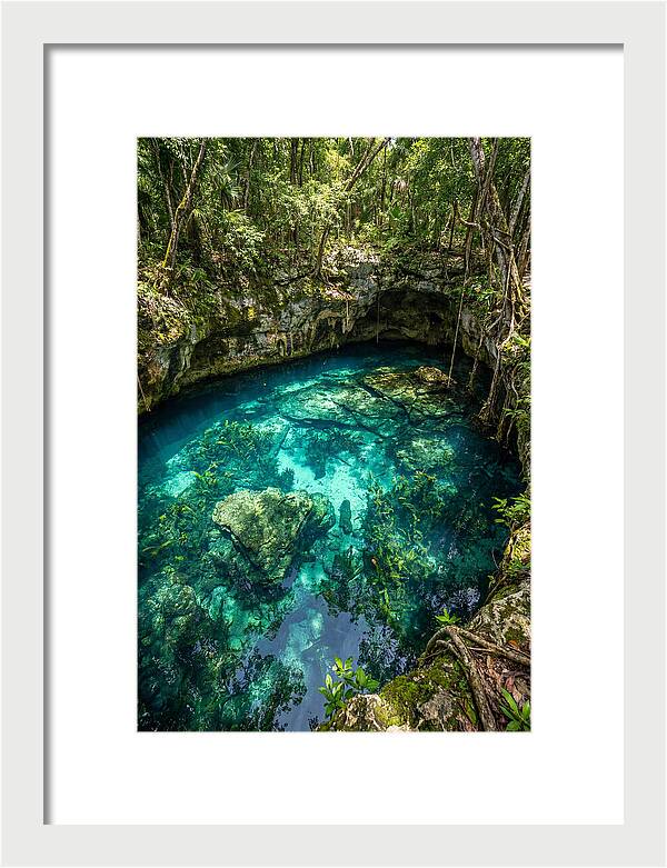 Topdown View Of A Cenote