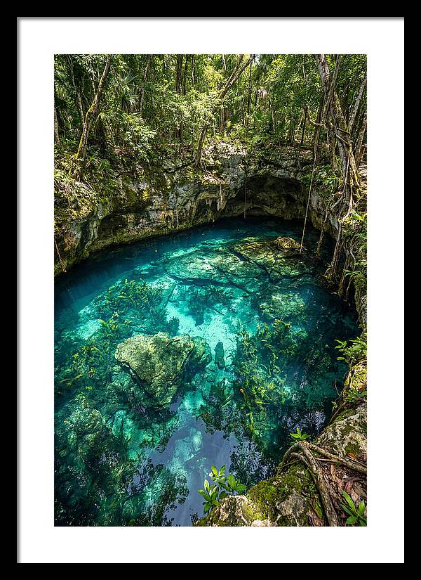 Topdown View Of A Cenote