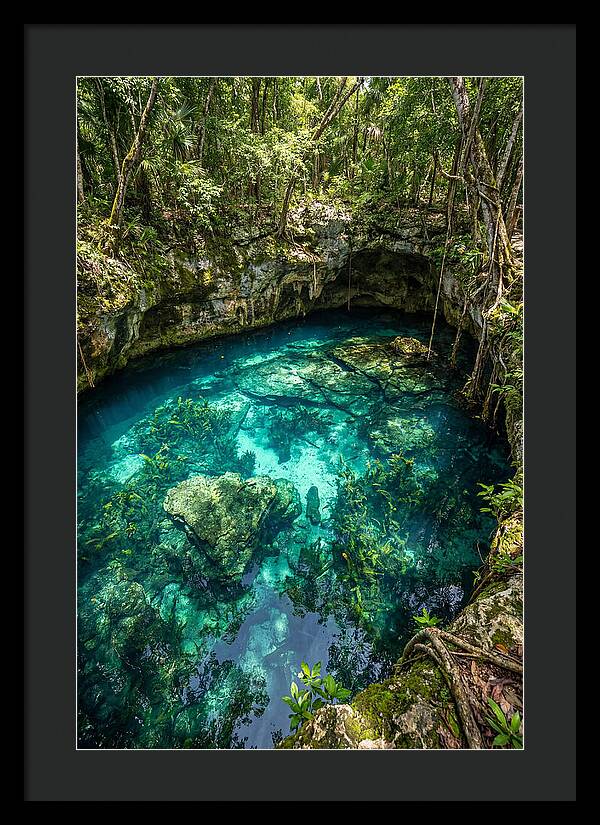 Topdown View Of A Cenote