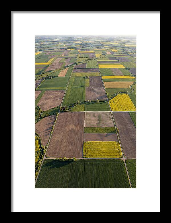 Topdown View Of Farmland Patchwork