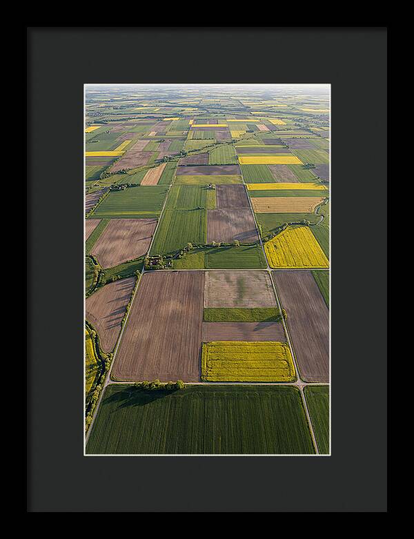 Topdown View Of Farmland Patchwork