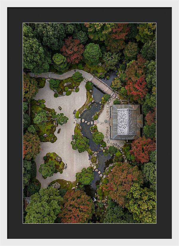 Topdown View Of Japanese Garden