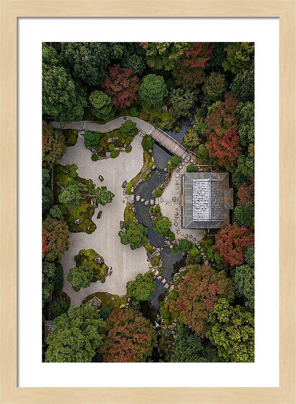 Topdown View Of Japanese Garden