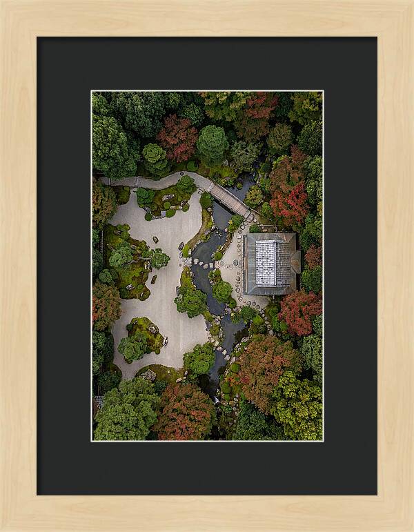 Topdown View Of Japanese Garden