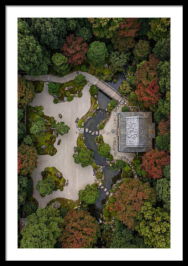 Topdown View Of Japanese Garden