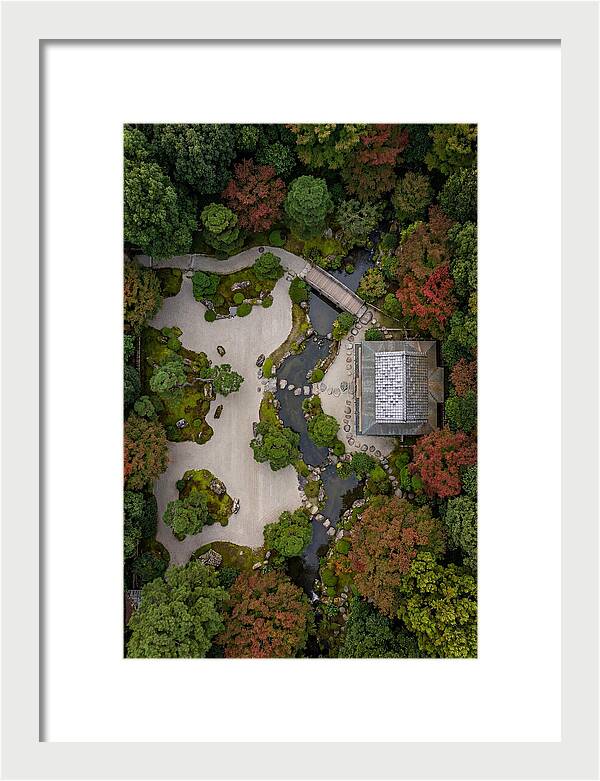 Topdown View Of Japanese Garden