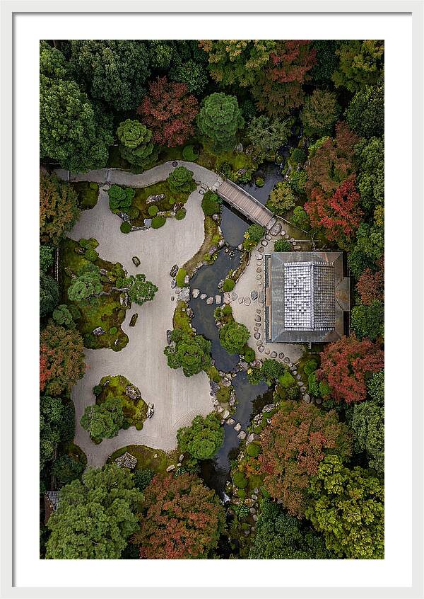 Topdown View Of Japanese Garden