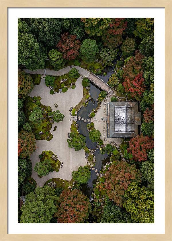 Topdown View Of Japanese Garden