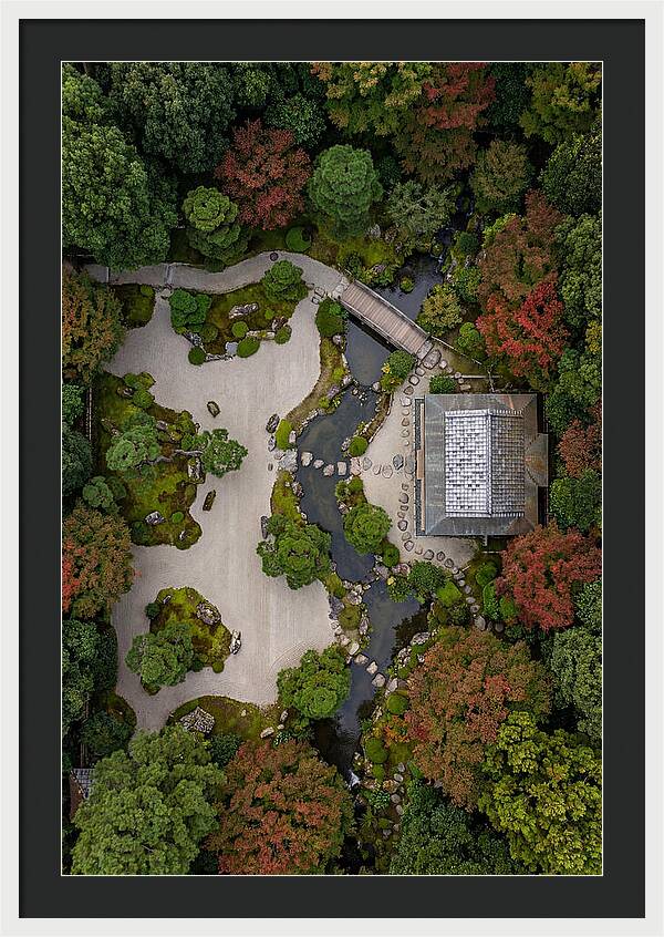 Topdown View Of Japanese Garden