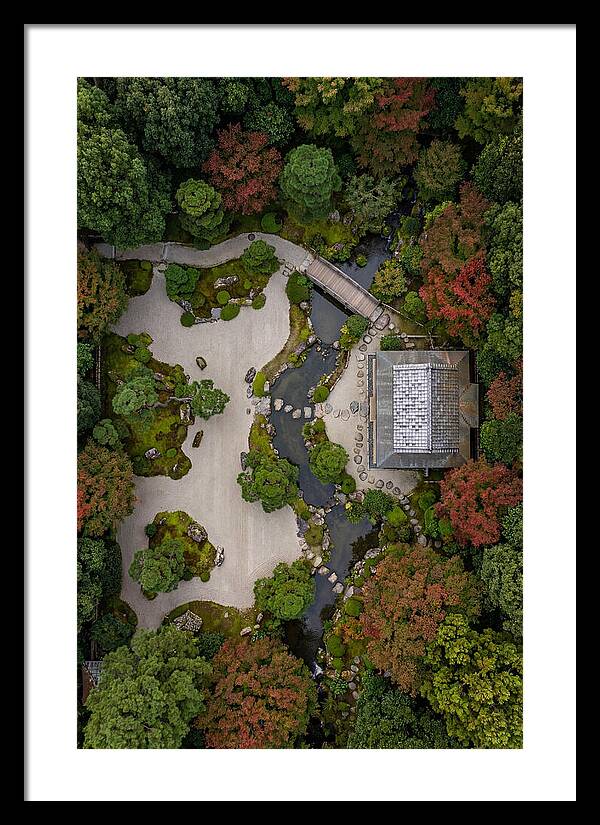 Topdown View Of Japanese Garden