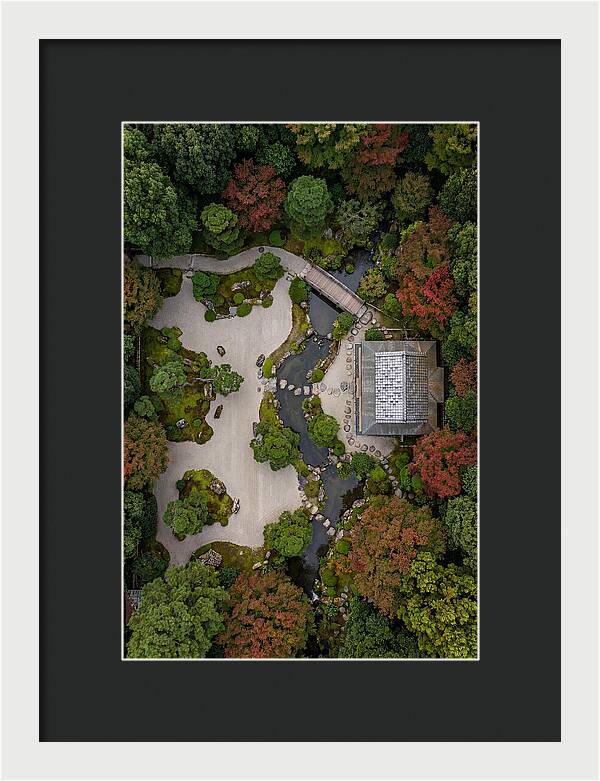 Topdown View Of Japanese Garden