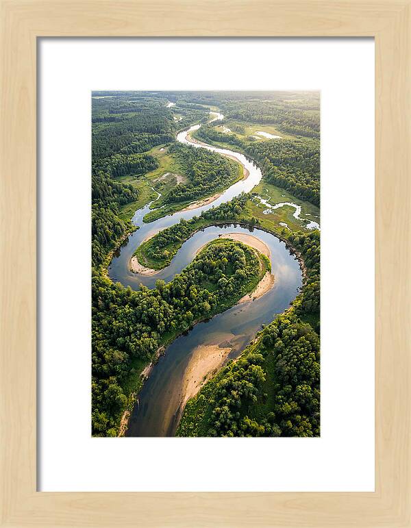 Topdown View Of River Meanders