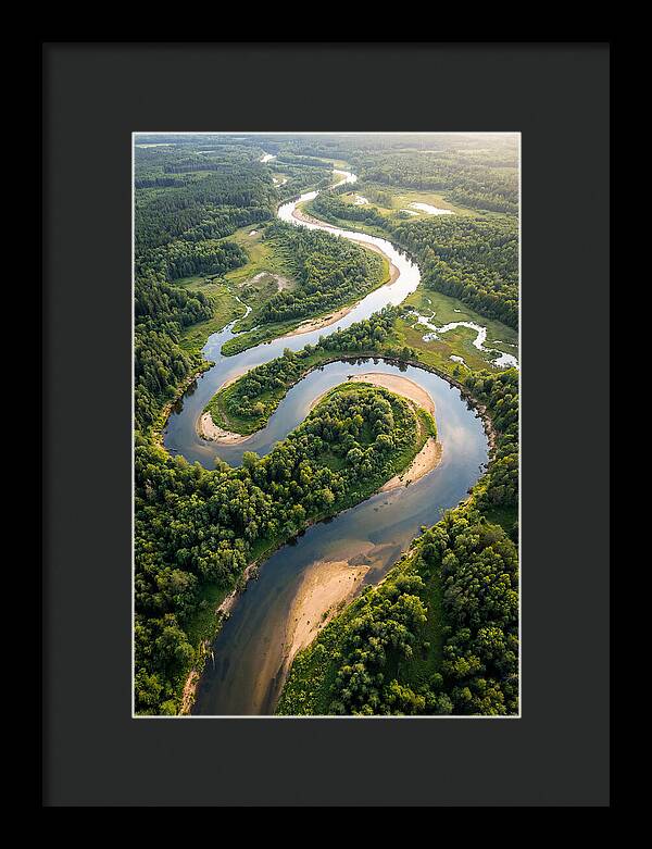 Topdown View Of River Meanders