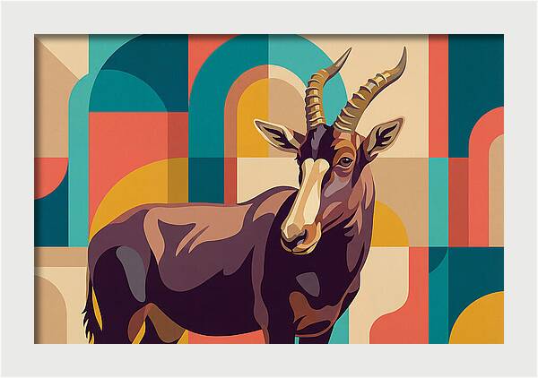 Topi In Abstract Colors