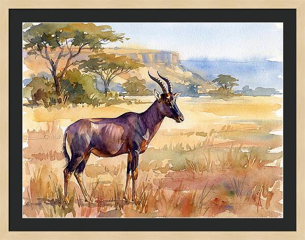 Topi In Serene Landscape