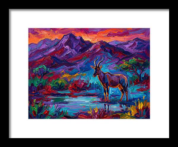 Topi In Vibrant Landscape