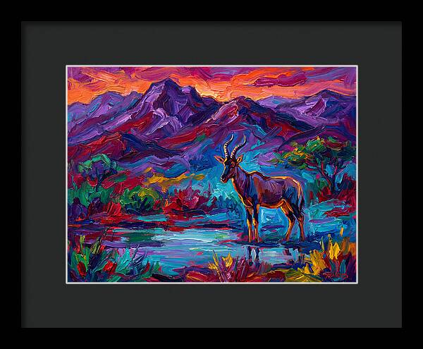 Topi In Vibrant Landscape