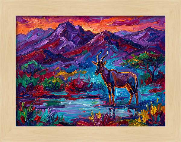 Topi In Vibrant Landscape