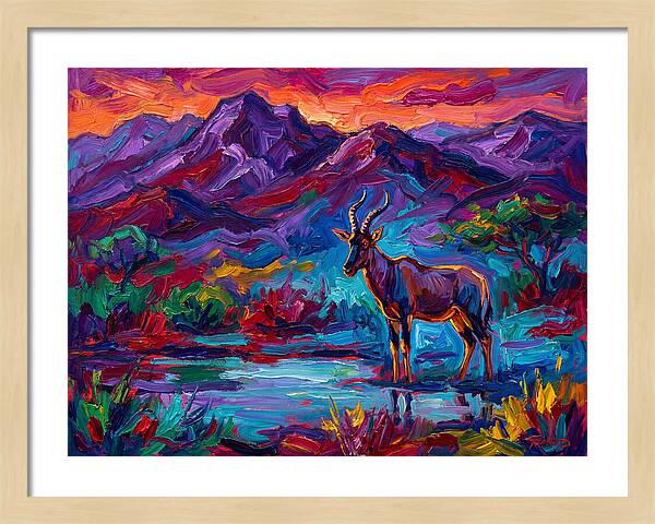 Topi In Vibrant Landscape