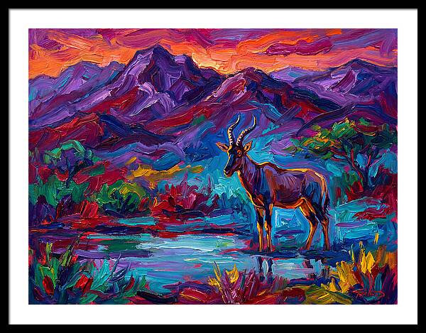 Topi In Vibrant Landscape