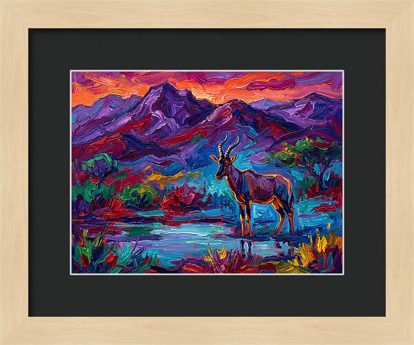 Topi In Vibrant Landscape