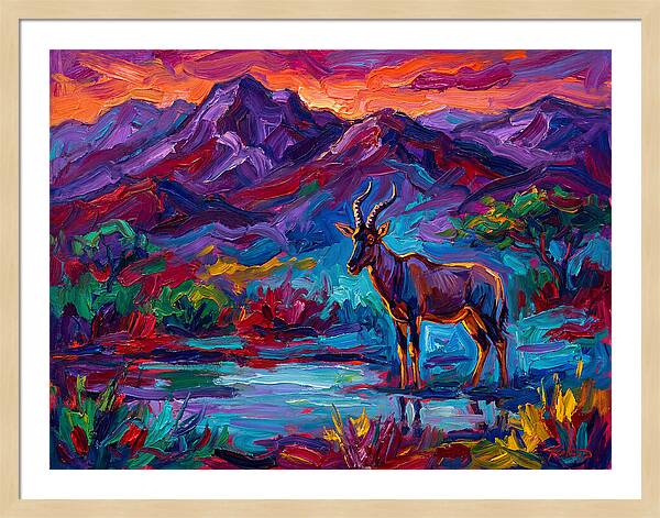 Topi In Vibrant Landscape