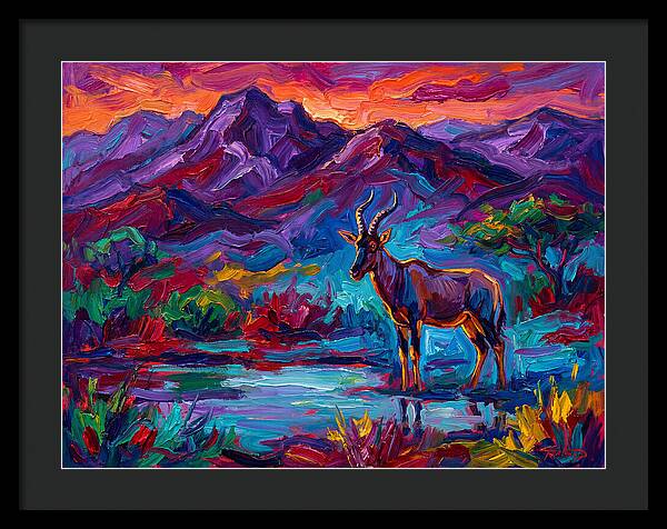 Topi In Vibrant Landscape