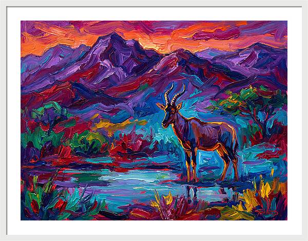 Topi In Vibrant Landscape