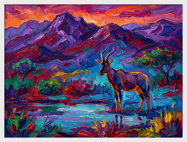 Topi In Vibrant Landscape