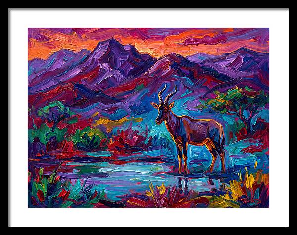 Topi In Vibrant Landscape