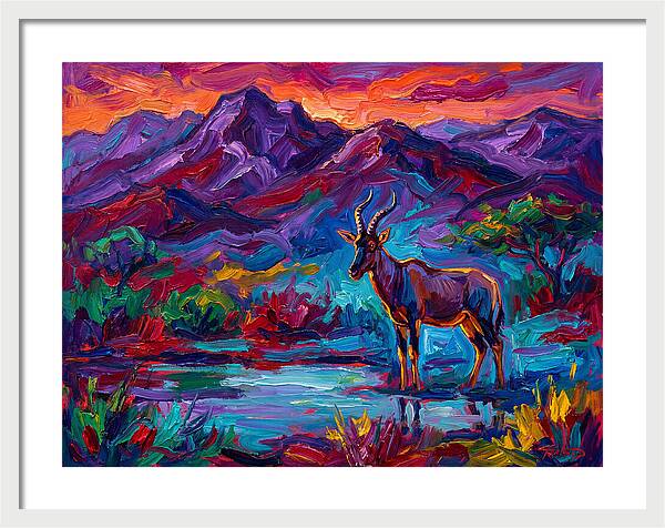 Topi In Vibrant Landscape