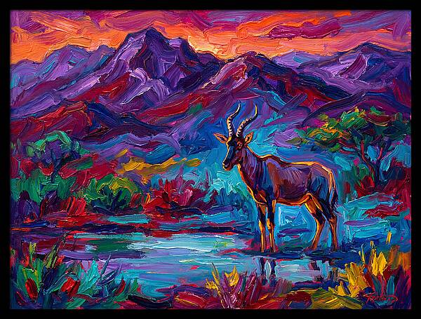 Topi In Vibrant Landscape