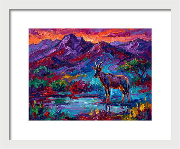 Topi In Vibrant Landscape