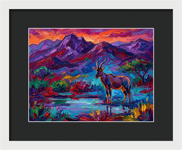 Topi In Vibrant Landscape