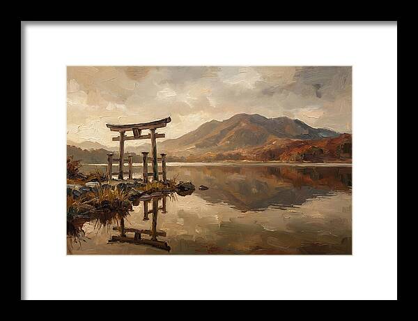 Torii Gate Reflection At Dawn