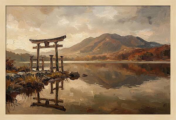 Torii Gate Reflection At Dawn
