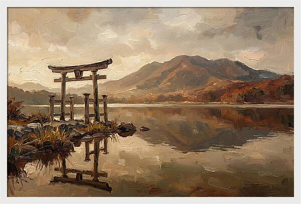 Torii Gate Reflection At Dawn