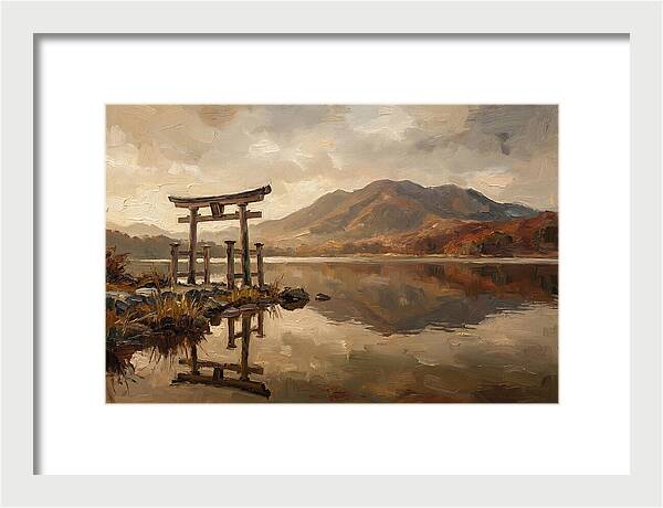 Torii Gate Reflection At Dawn