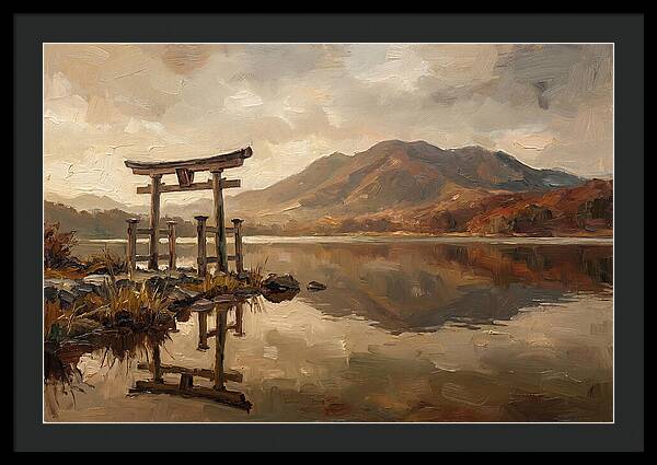 Torii Gate Reflection At Dawn