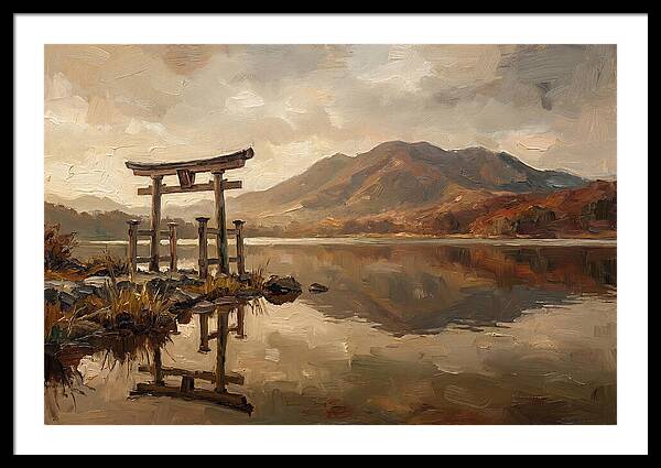Torii Gate Reflection At Dawn