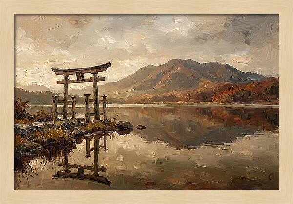 Torii Gate Reflection At Dawn