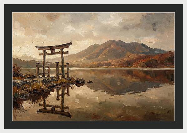 Torii Gate Reflection At Dawn