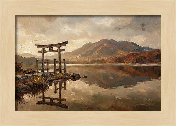 Torii Gate Reflection At Dawn